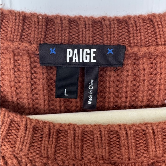 Paige Cable Knit Sweater Size Large - Picture 10 of 11